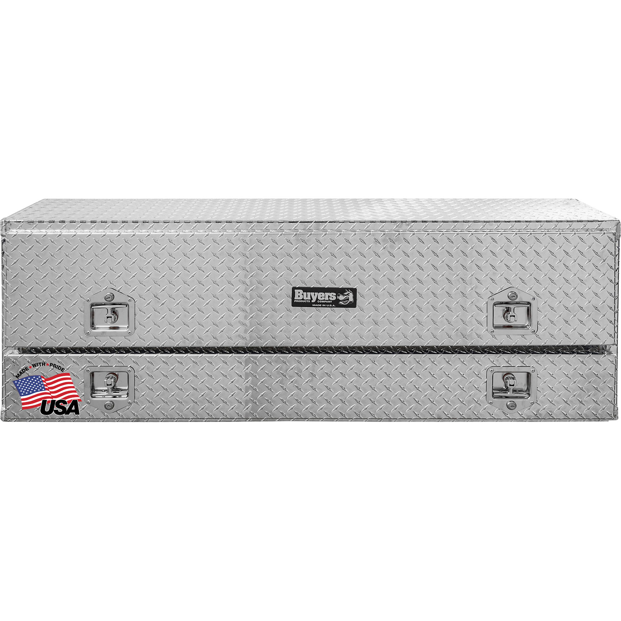 Buyers Products Diamond Tread Aluminum Pick-Up Truck Contractor With Lower Door Topsider Truck Tool Box Series